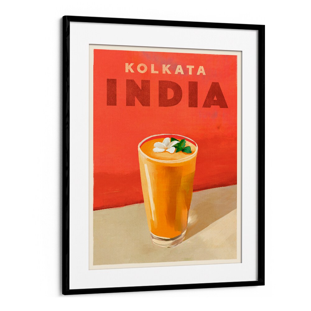 TRAVEL POSTER COCKTAIL KOLKATA INDIA BY THE WHISKEY GINGER ,BAR POSTERS , BAR ART PRINTS