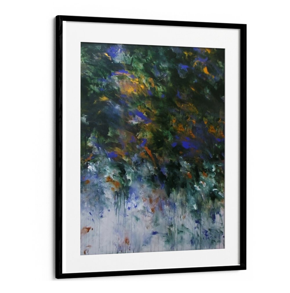 Captivating ABSTRACTION DESIGN I, ABSTRACT PAINTINGS art piece enhances any decor with vibrant colors and textures.