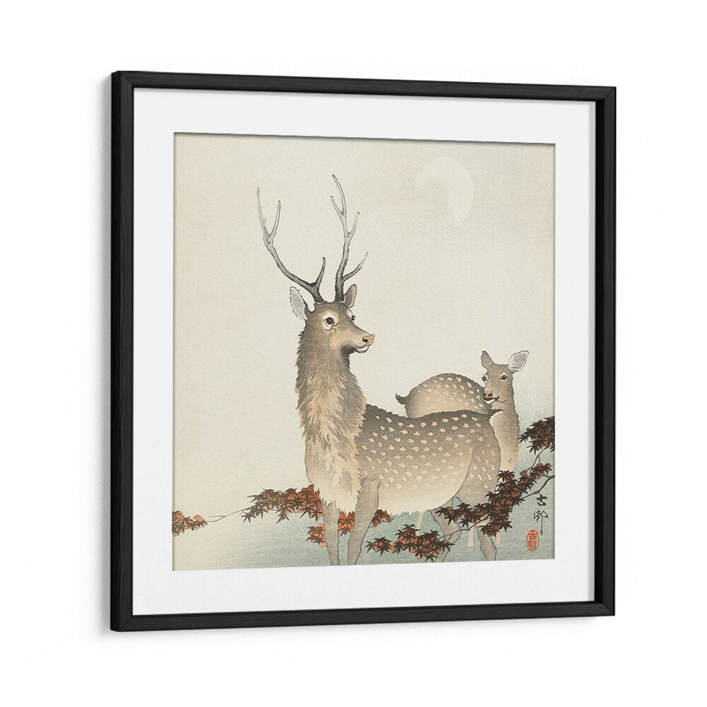 COUPLE OF DEERS (1900 - 1930)  , JAPANESE PAINTINGS , JAPANESE ART PRINTS