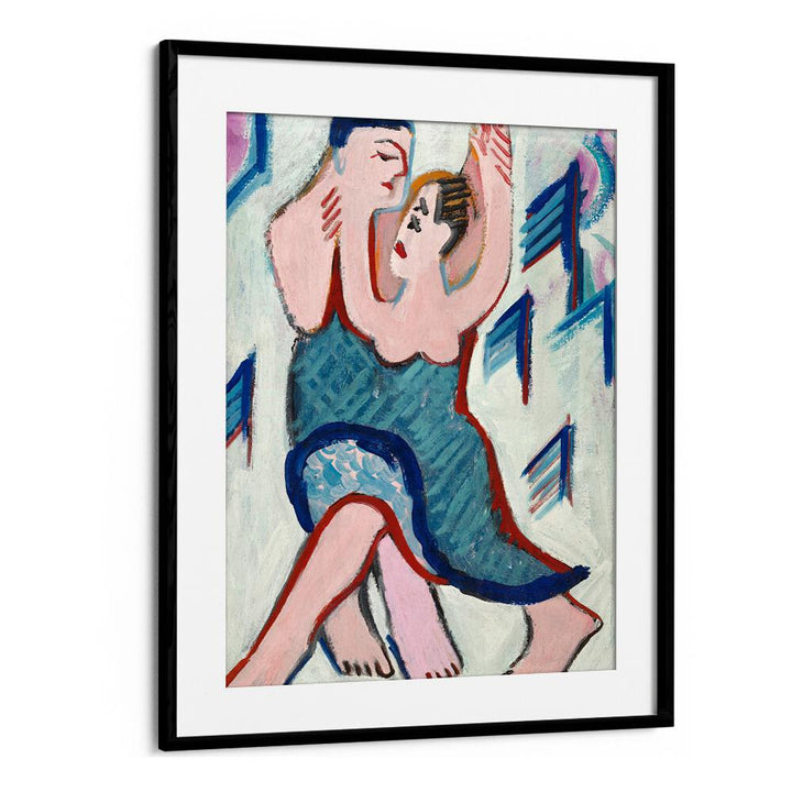 DANCING COUPLE IN THE SNOW, REVERSE (CA.1928–1929)  , VINTAGE PAINTINGS