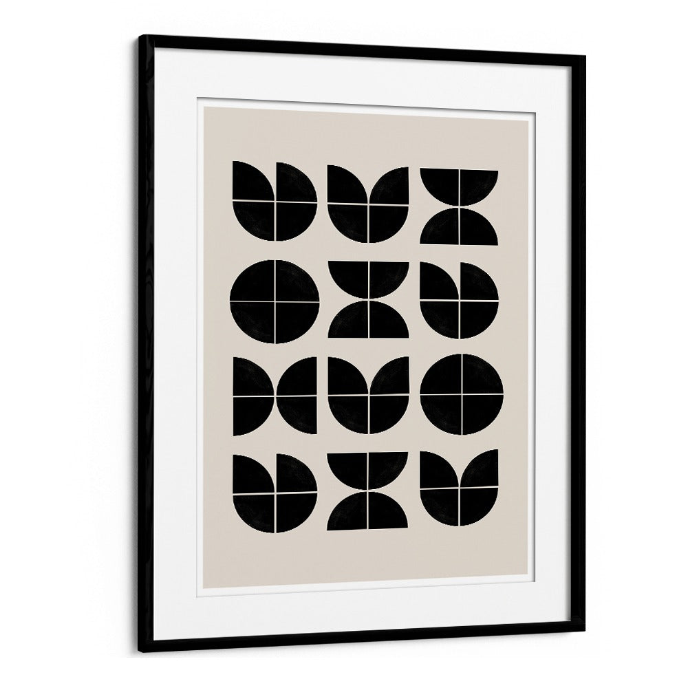 BLACK GEOMETRIC PATTERNS II BY THE MIUUS STUDIO , ABSTRACT PAINTINGS, ABSTRACT ART PRINTS