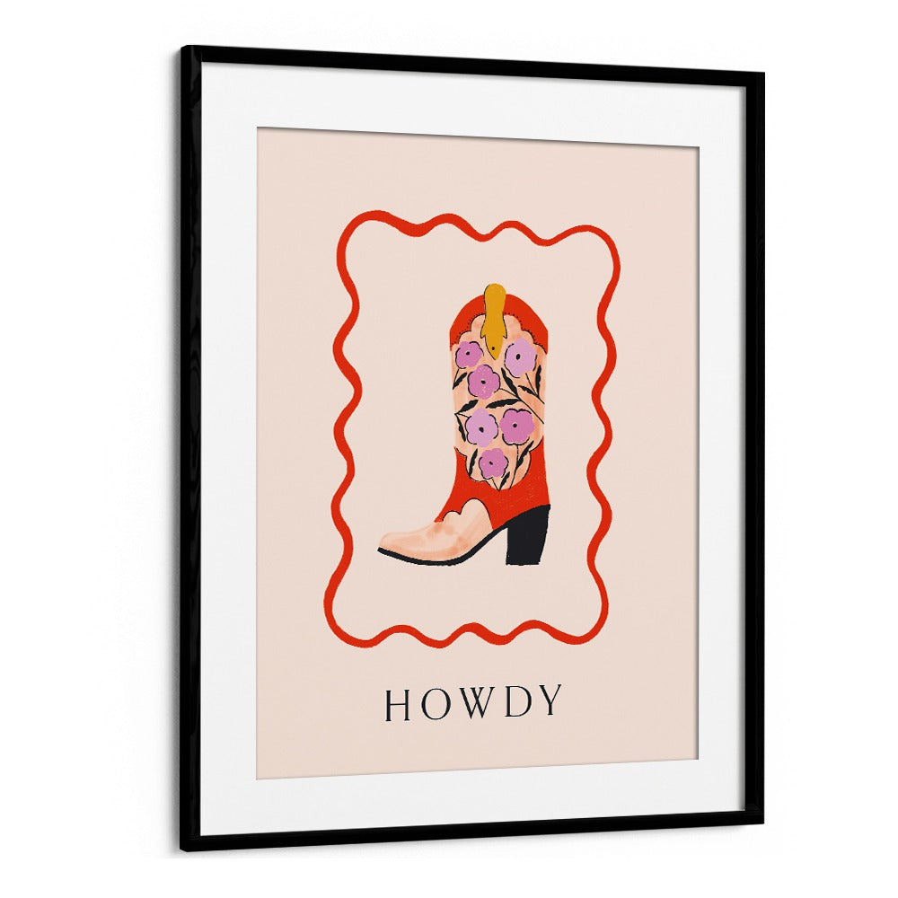 HOWDY COWBOY BOOT BY DUCHESS PLUM , WALL ART PRINTS