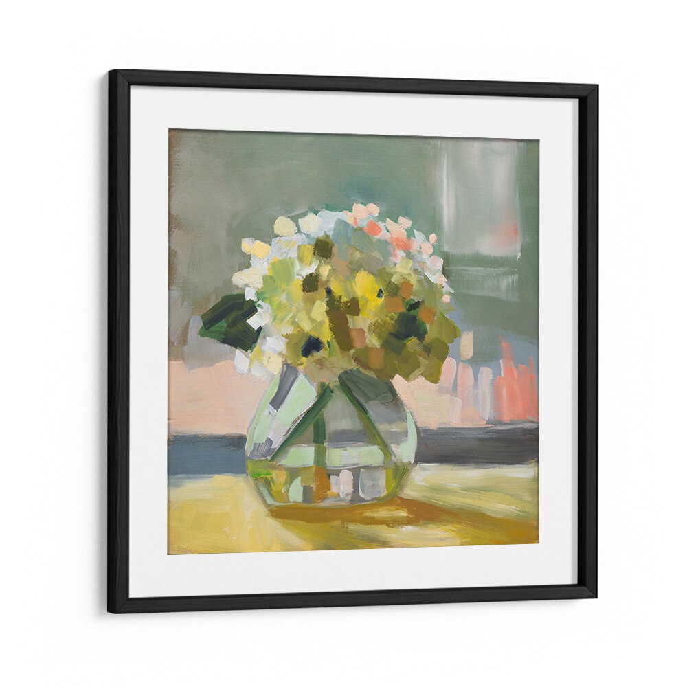 Bright floral art in a vase, part of CARRIAGE HOUSE V, KITCHEN POSTERS collection, enhancing your culinary space.