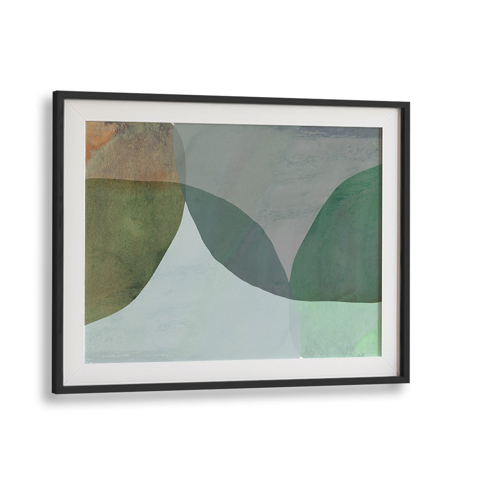 Elegant "EARTHENWARE SURFACES I, ABSTRACT PAINTINGS" artwork showcasing vibrant colors and dynamic forms, perfect for any space.