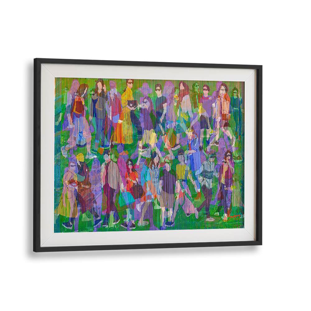 Vibrant CITIZEN II, FASHION POSTERS showcasing a colorful crowd, perfect for modern decor from Blackmount.