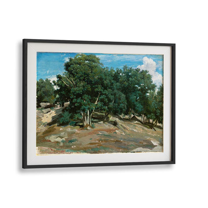 FONTAINEBLEAU OAK TREES AT BAS-BRÉAU (1832 OR 1833) , VINTAGE PAINTINGS