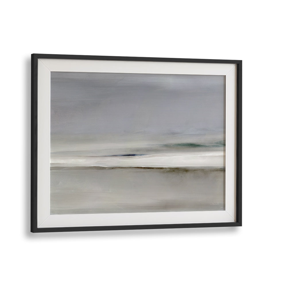 HORIZON II, ABSTRACT PAINTINGS features soothing gray tones, perfect for enhancing modern decor in any space.