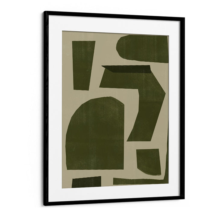 GREEN COMPOSITION I BY THE MIUUS STUDIO , ABSTRACT PAINTINGS, ABSTRACT ART PRINTS