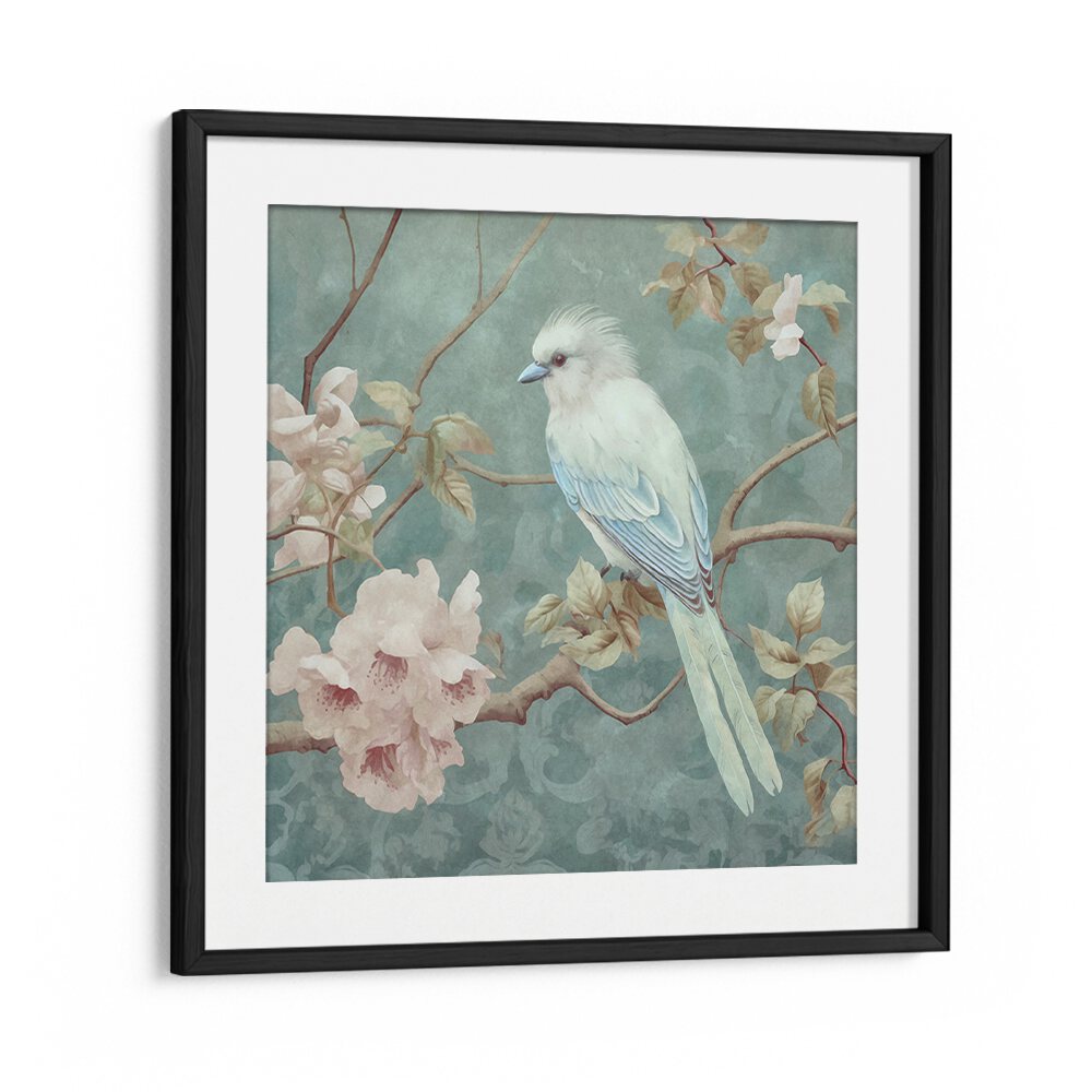 CHINOISERIE BIRD SPRING VIBES V BY ANDREA HAASE , WILDLIFE POSTERS, WILDLIFE PAINTINGS