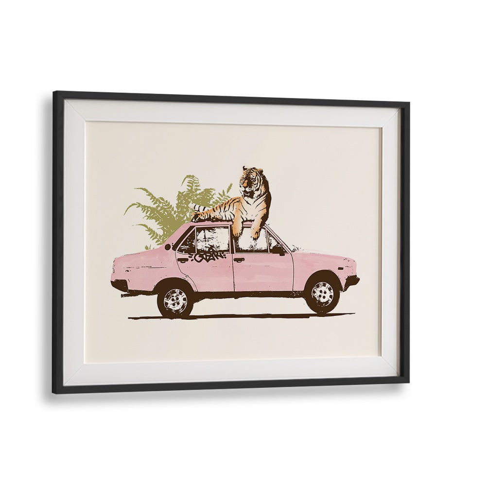 TIGER ON CAR , FASHION POSTERS