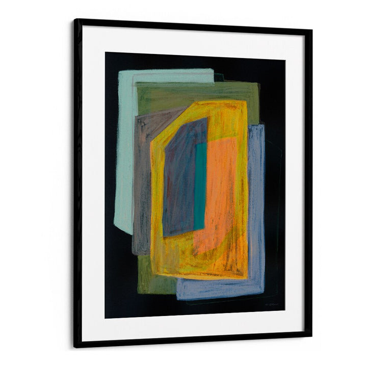 CHALK AND SHAPES II , ABSTRACT PAINTINGS