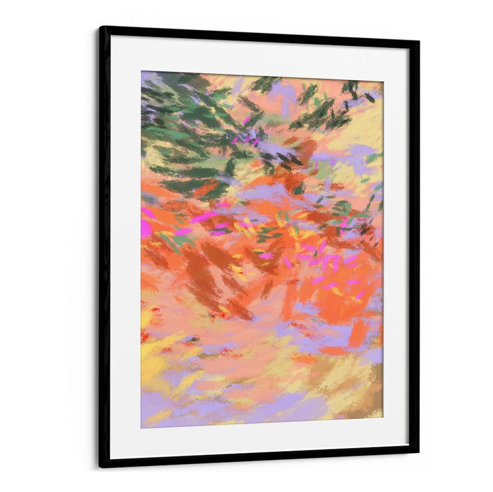 Colorful abstract painting titled "LAZY SUMMER DAYS VI, ABSTRACT PAINTINGS" perfect for relaxing home decor.