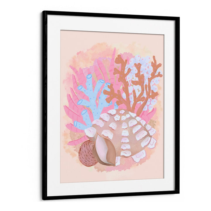 PINK SEASHELLS , BEACH PRINTS , COASTAL WALL ART PRINTS