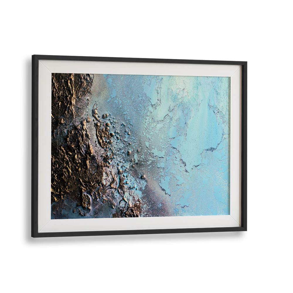 Stunning COASTAL - MISTY WATERS, ABSTRACT PAINTINGS showcasing vibrant colors and fluid forms for tranquil decor.