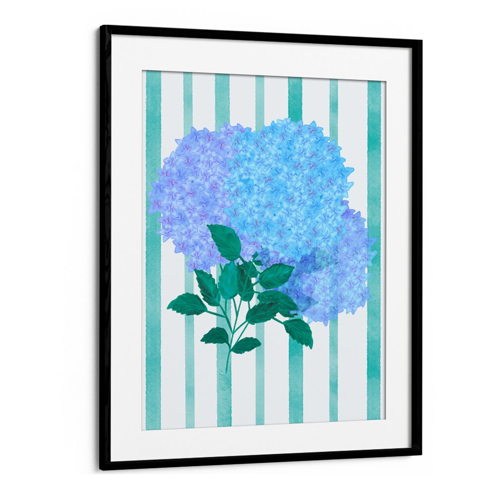 BLUE HYDRANGEA , FLORAL FLOWER PAINTINGS