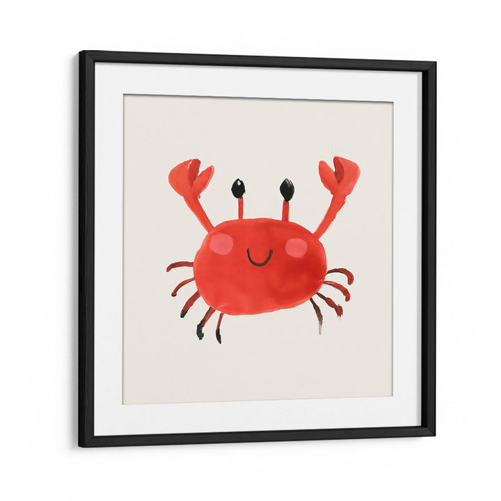 CRABS UP , KIDS ROOM PAINTINGS featuring a cheerful red crab, perfect for brightening toddlers' and kids' spaces.