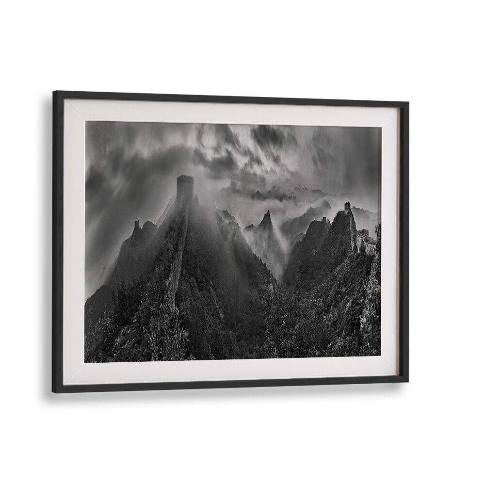 Misty morning at Great Wall, photography prints showcasing serene landscapes, perfect for nature lovers.