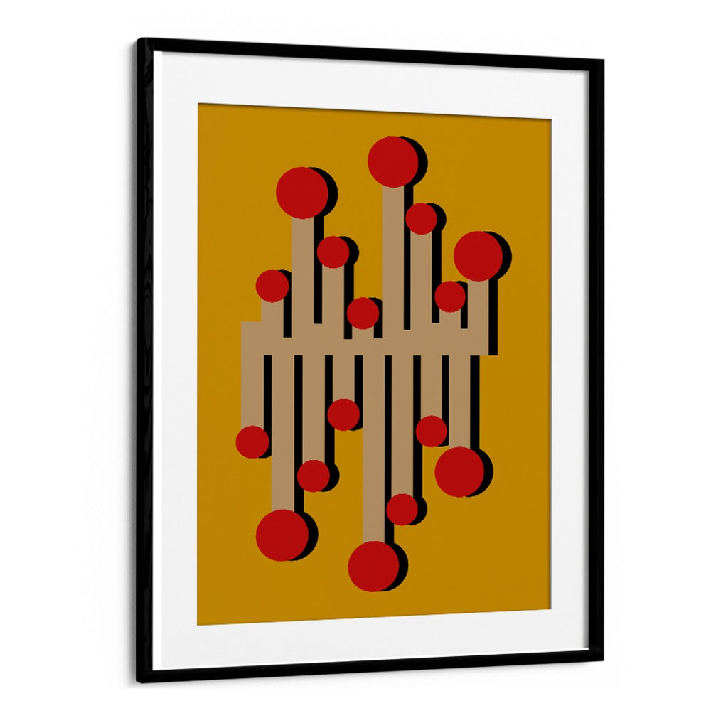 THE 1968 TELEPHONIST MUSTARD , GEOMETRIC ART PRINTS