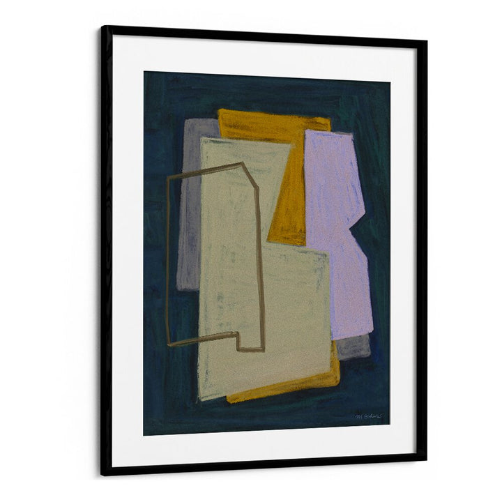 CHALK AND SHAPES I , ABSTRACT PAINTINGS