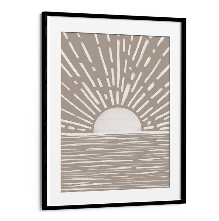 Stylish SUN ARTWORK III, BOHO ART PAINTINGS with warm hues, perfect for enhancing your bohemian home decor.
