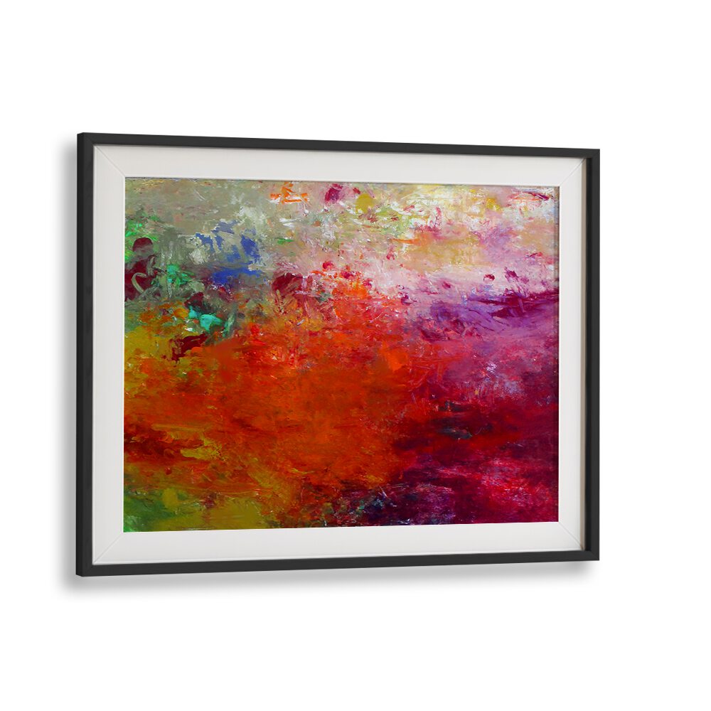 Vibrant hues and earthy tones blend beautifully in LANDSCAPE DESIGN II, ABSTRACT PAINTINGS for stunning wall art.