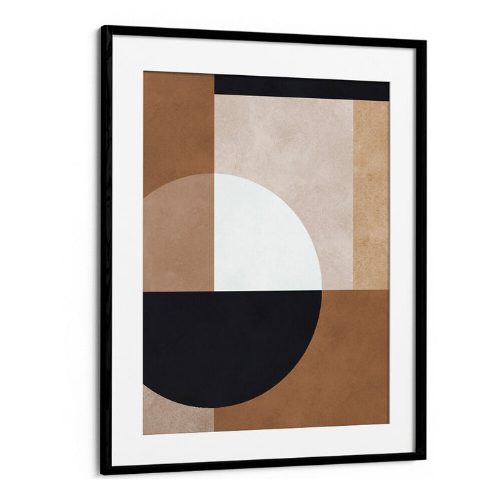 BROWN GEOMETRY I , ABSTRACT PAINTINGS , ABSTRACT ART PRINTS