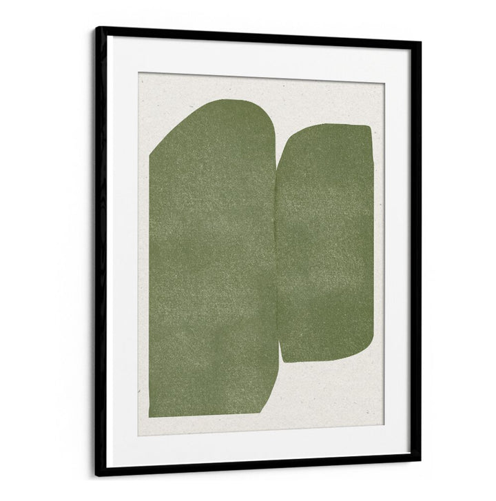 GREEN PAPER CUT MODERN , ABSTRACT PAINTINGS