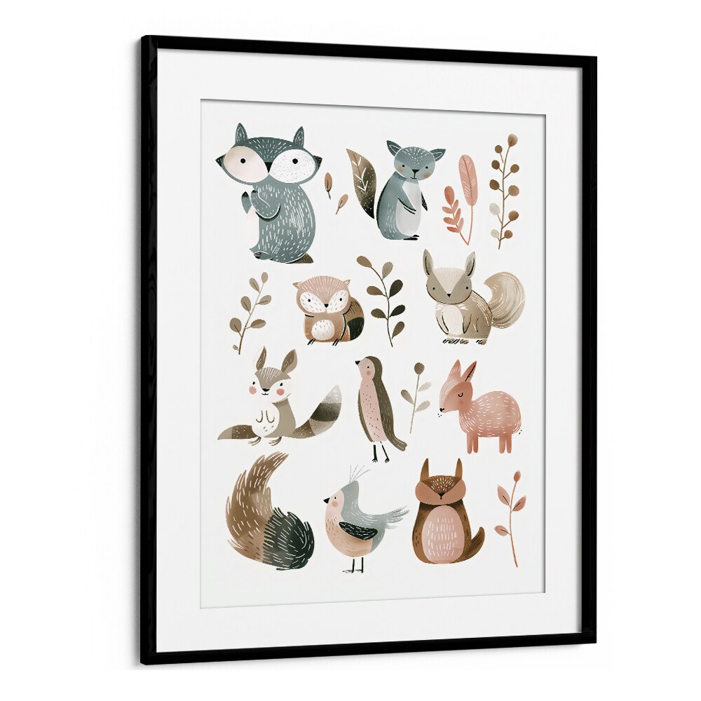 CUTE ANIMALS II BY ANDREAS MAGNUSSON, KIDS ROOM PAINTINGS , KIDS ROOM WALL ART