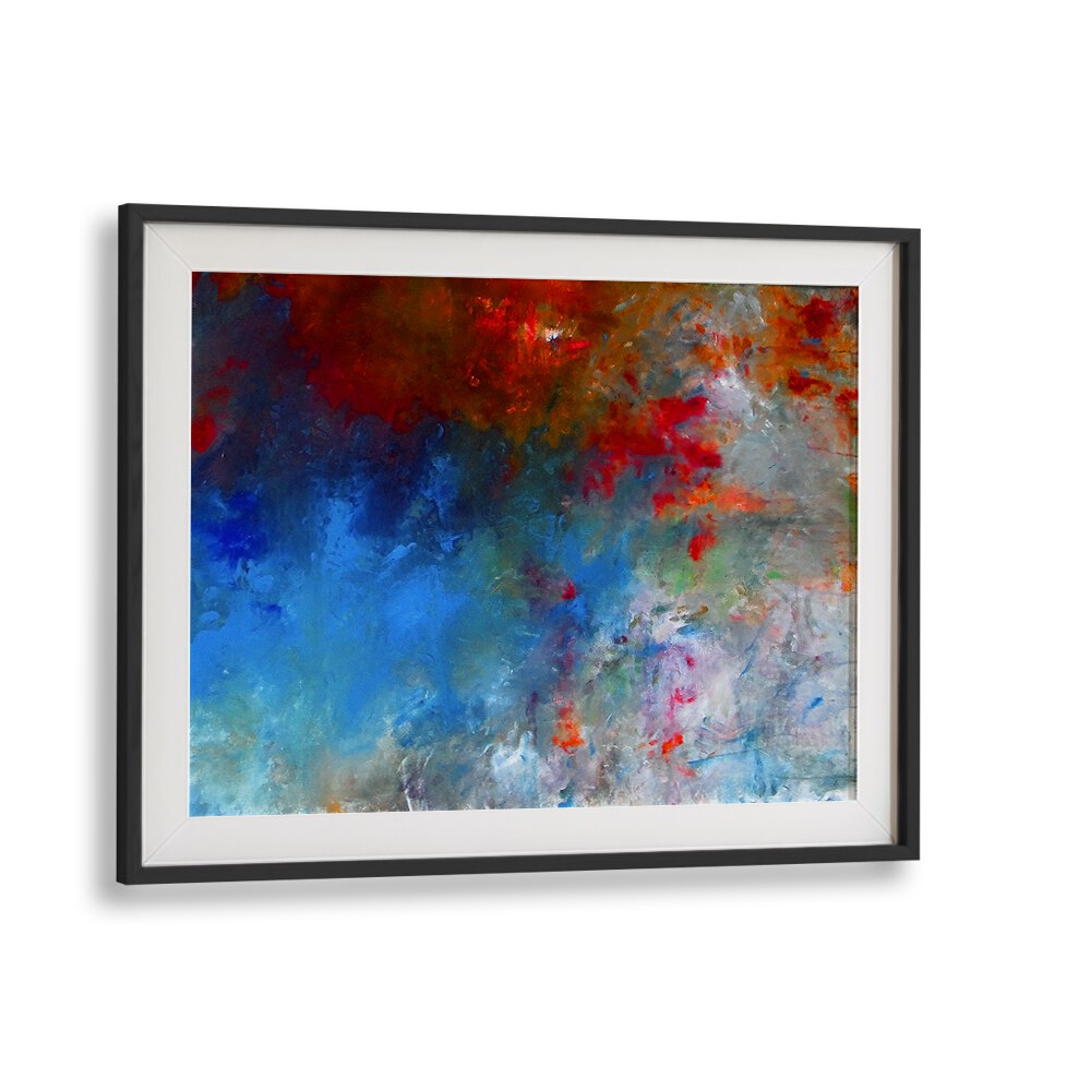Vibrant hues blend in LANDSCAPE DESIGN III, ABSTRACT PAINTINGS, perfect for modern decor and enhancing your space.
