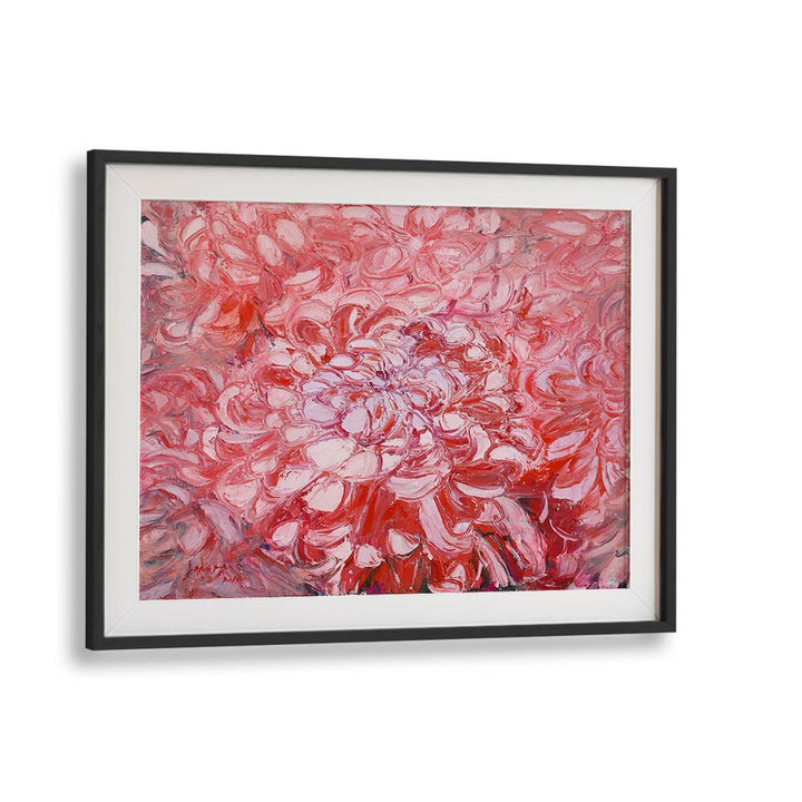 Vibrant CHRYSANTHEMUM CANVAS, FLORAL FLOWER PAINTINGS in bold pink hues, perfect for brightening any space.