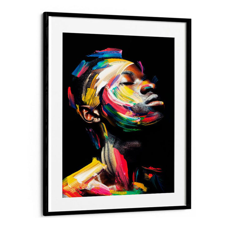 Vibrant FACELESS X, ABSTRACT PAINTINGS showcasing colorful brush strokes, perfect for enhancing modern decor.