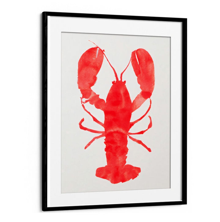 LOBSTER GRACE , KITCHEN POSTERS featuring a vibrant red lobster print, perfect for elevating coastal kitchen décor.