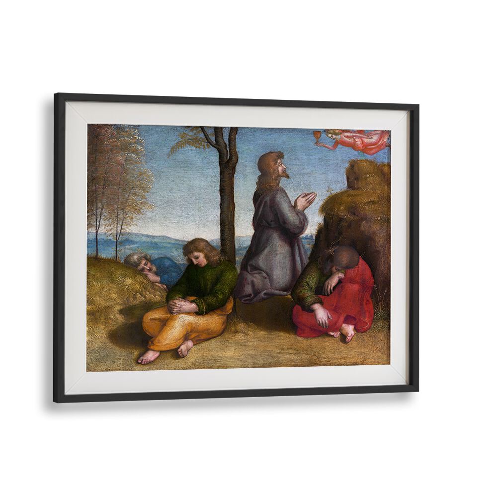 THE AGONY IN THE GARDEN (1504) BY RAPHAEL RAFFAELLO , VINTAGE PAINTINGS