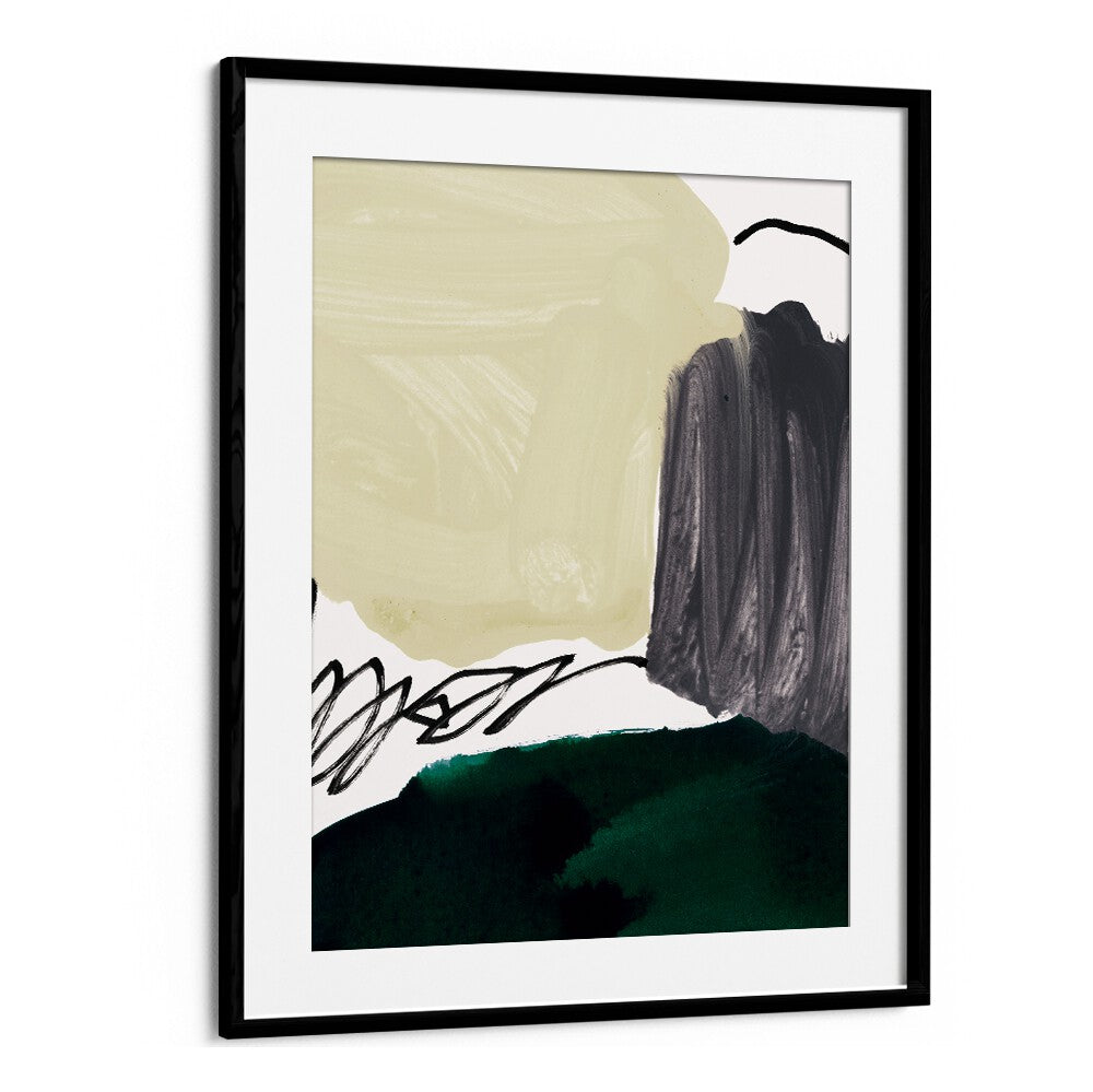 Sophisticated MINIMALIST PAINTING III, ABSTRACT PAINTINGS artwork in a sleek frame, perfect for modern home decor.