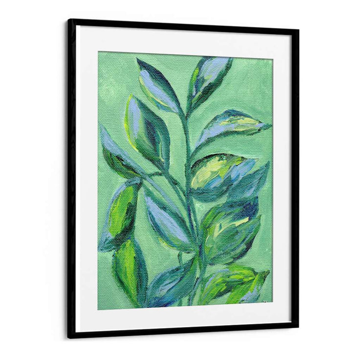 GREEN FOLIAGE , FLORAL FLOWER PAINTINGS