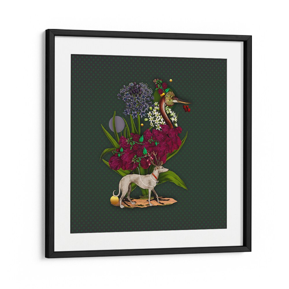 Colorful artwork from ENCHANTED FOREST VII, ANIMAL PAINTINGS, showcasing whimsical animals and vibrant flora.