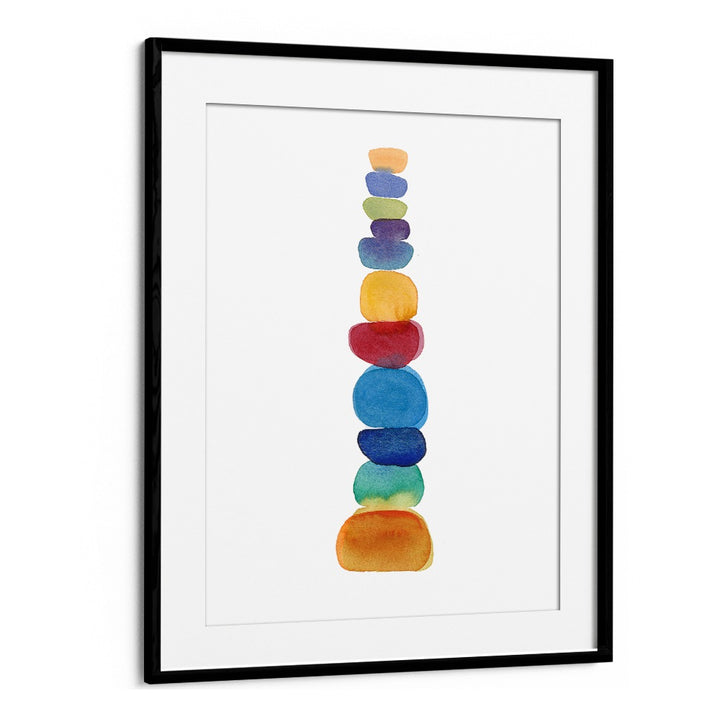 Colorful stacked stones in the COLOR TOWER, BEACH PAINTINGS collection, adding a vibrant touch to your decor.