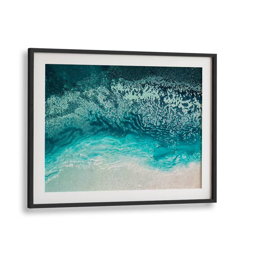 Stunning BLUE AQUA FLOATING, ABSTRACT PAINTINGS showcasing vibrant colors and fluid designs for modern decor.