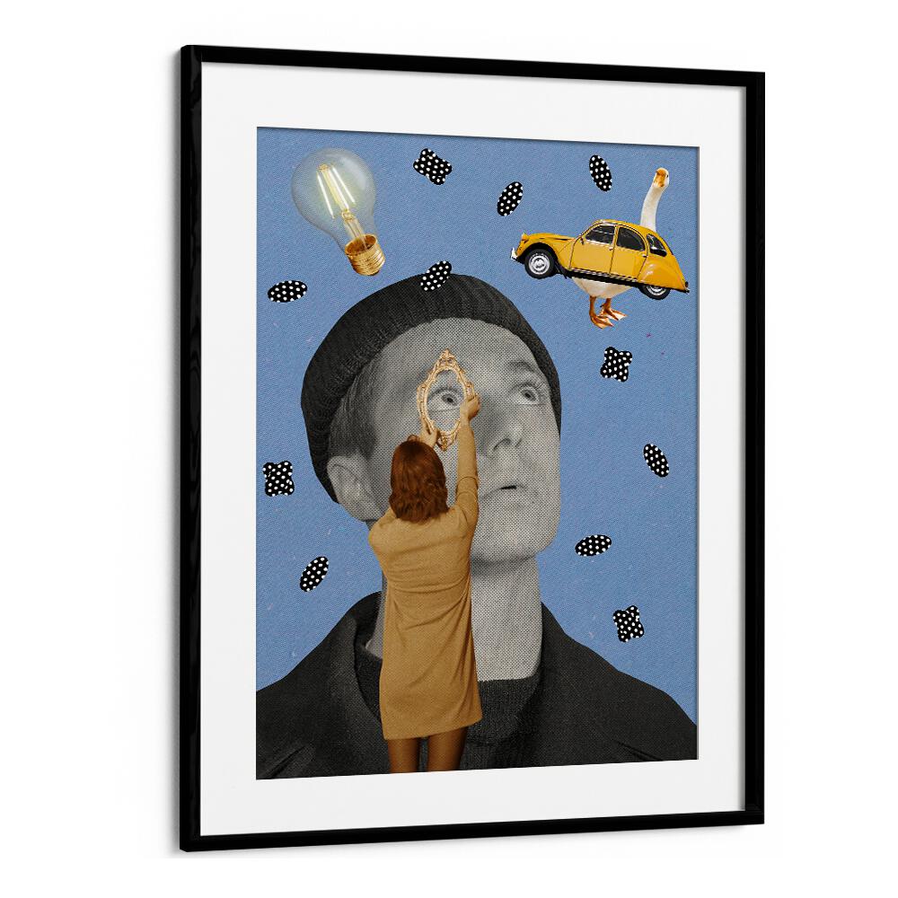 Surreal art print, PEOPLE IV, blends creativity and style, perfect for modern decor. Add a unique touch to your space.