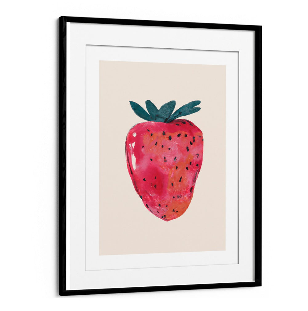 Vibrant strawberry artwork from FRESA, KITCHEN POSTERS collection adds charm and inspiration to your cooking space.