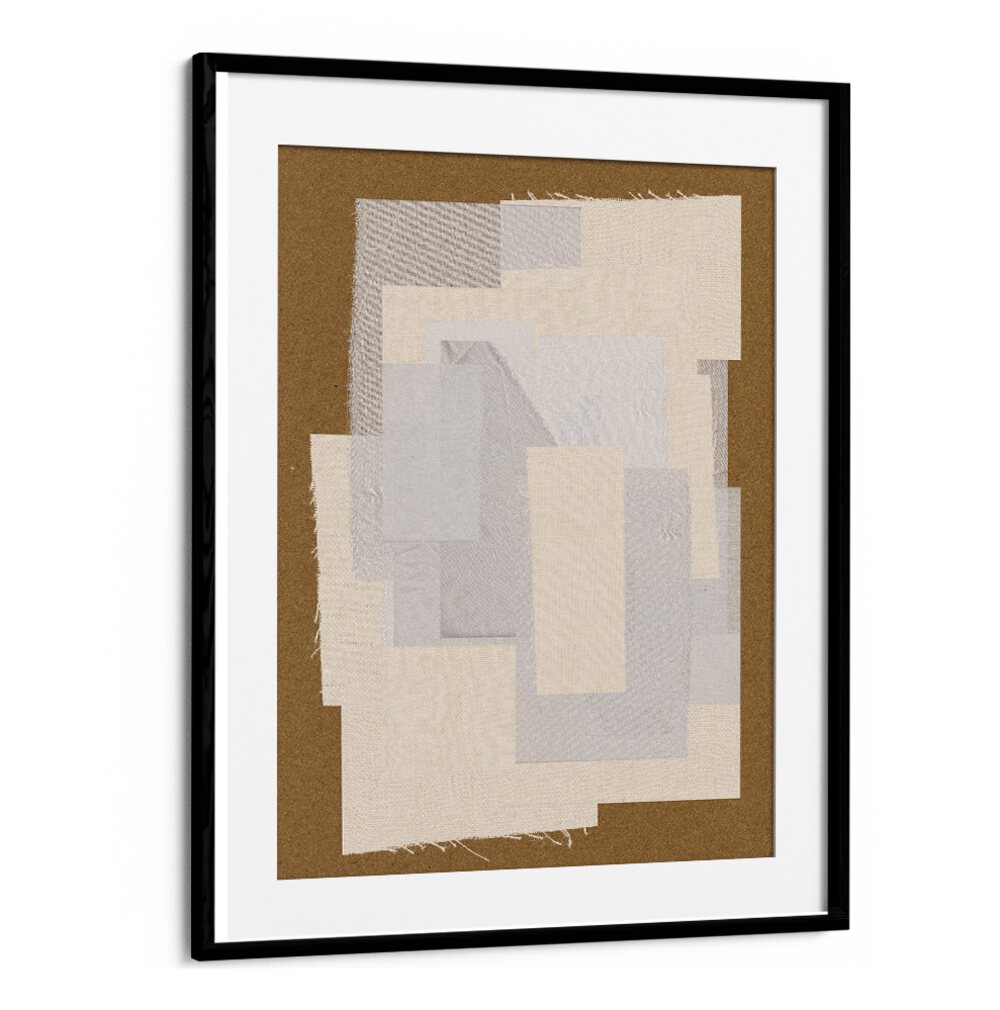 Stylish FABRIC PATTERN COLLAGE NO.VI, ABSTRACT PAINTINGS elevating your space with modern artistic flair.