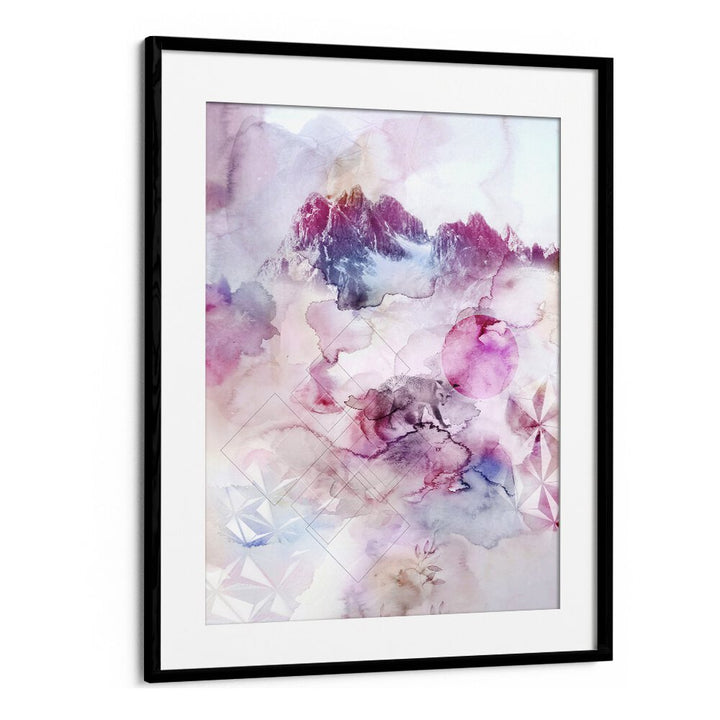 Stunning DUSK III, ABSTRACT PAINTINGS feature soft pinks and purples, perfect for elegant home decor.