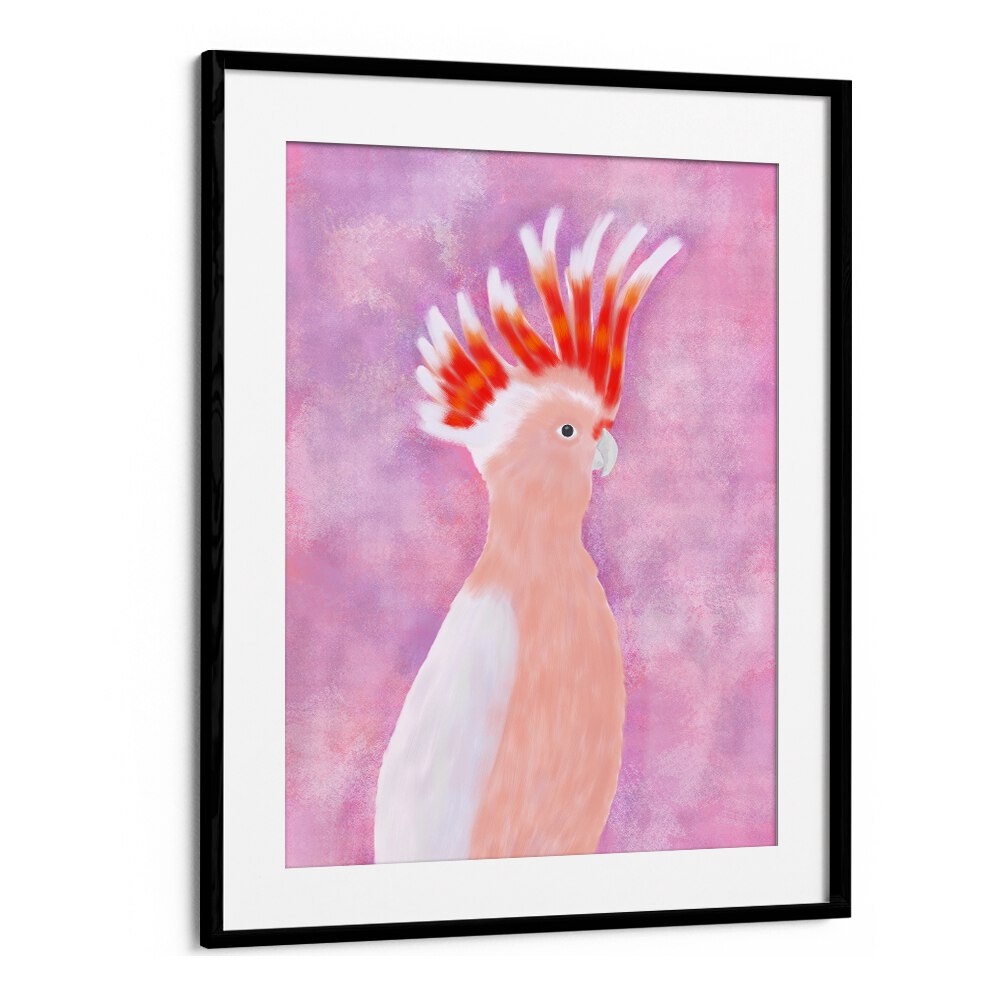 PINK COCATOO BIRD , WILDLIFE PAINTINGS , WILDLIFE POSTERS