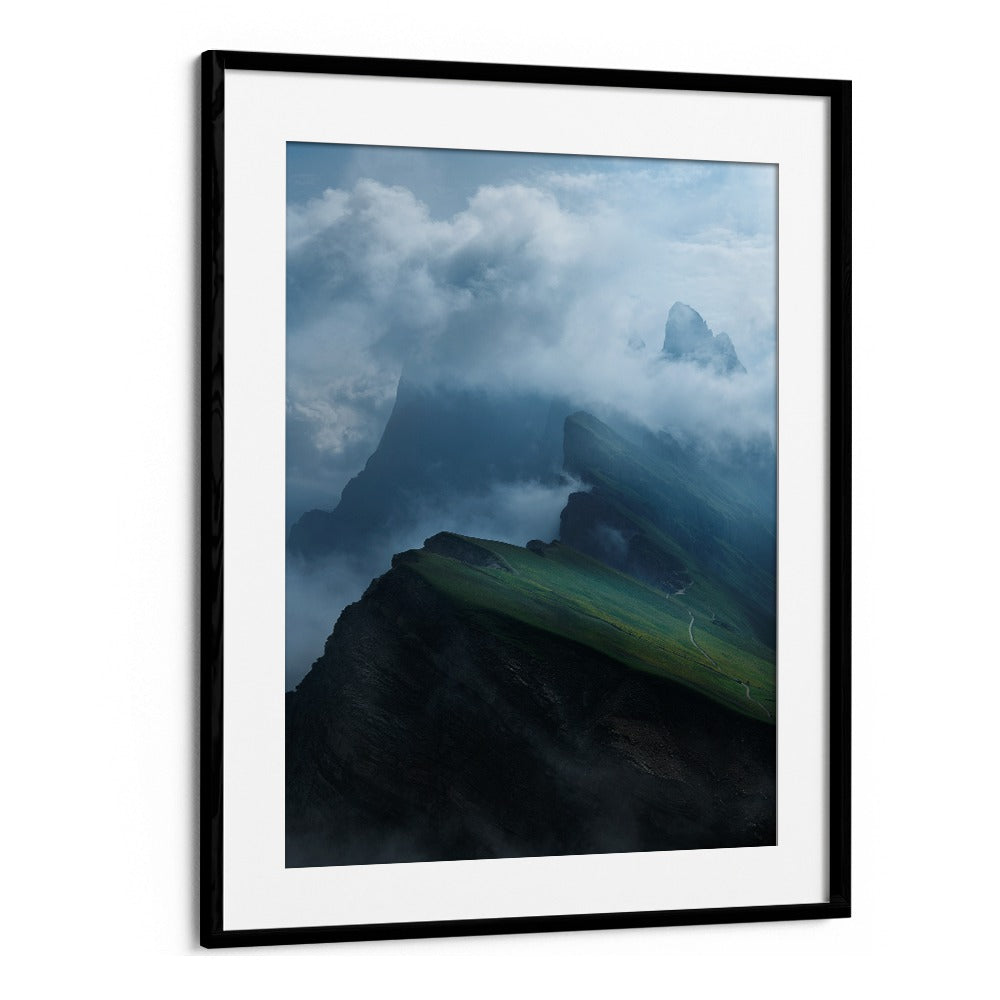 MOUNTAINS IN CLOUDS , LANDSCAPE PHOTO PRINTS