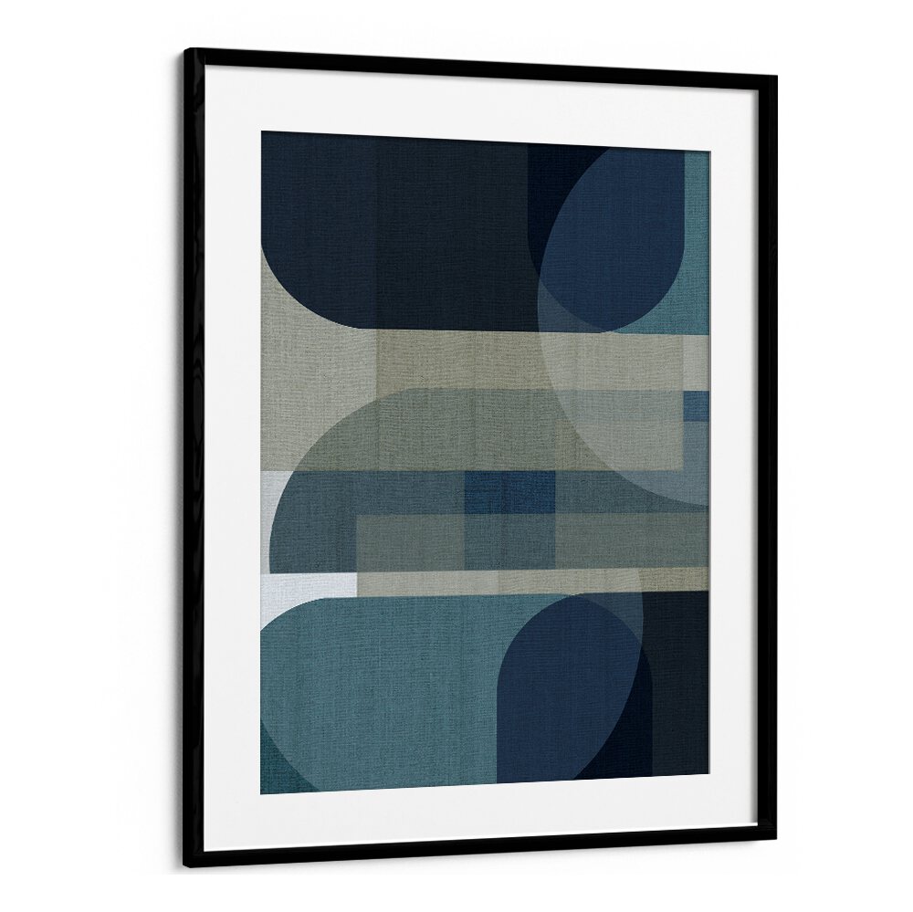Transform your space with WOVEN BLUE LAYERS III, GEOMETRIC ART PRINTS featuring abstract shapes and bold colors.