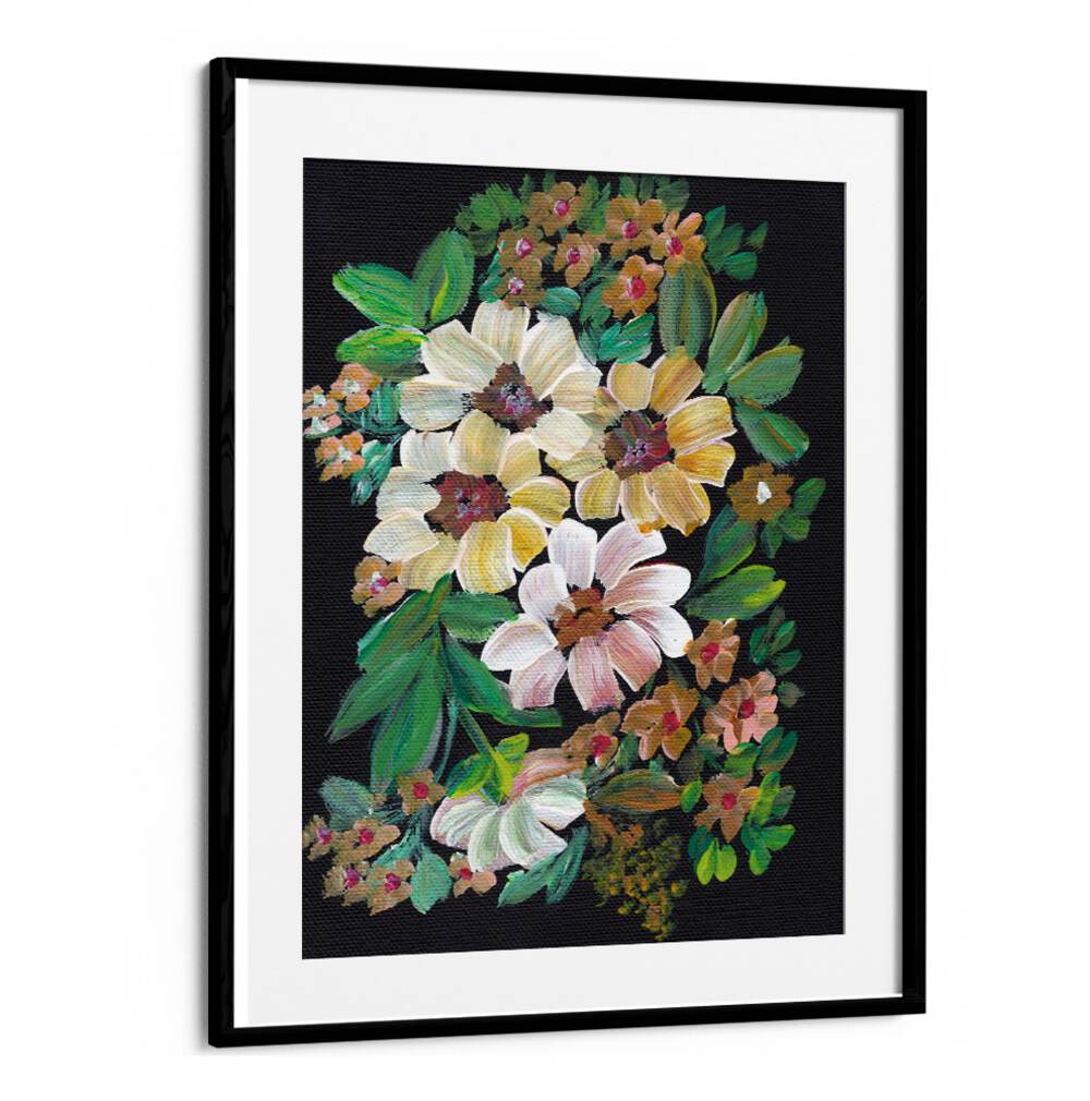 PAINTED FLOWERS , FLORAL FLOWER PAINTINGS