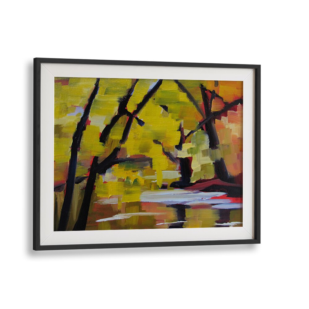 BULLS ISLAND IN AUTUMN , LANDSCAPE PAINTINGS