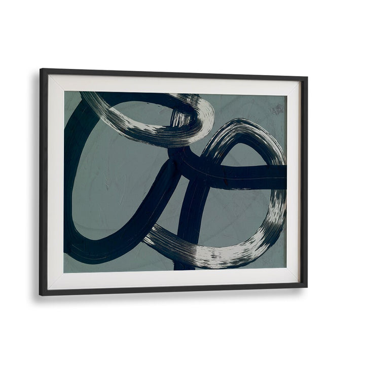 Modern UNDER OVER, ABSTRACT PAINTINGS featuring dynamic brush strokes and a stylish frame enhance any space beautifully.