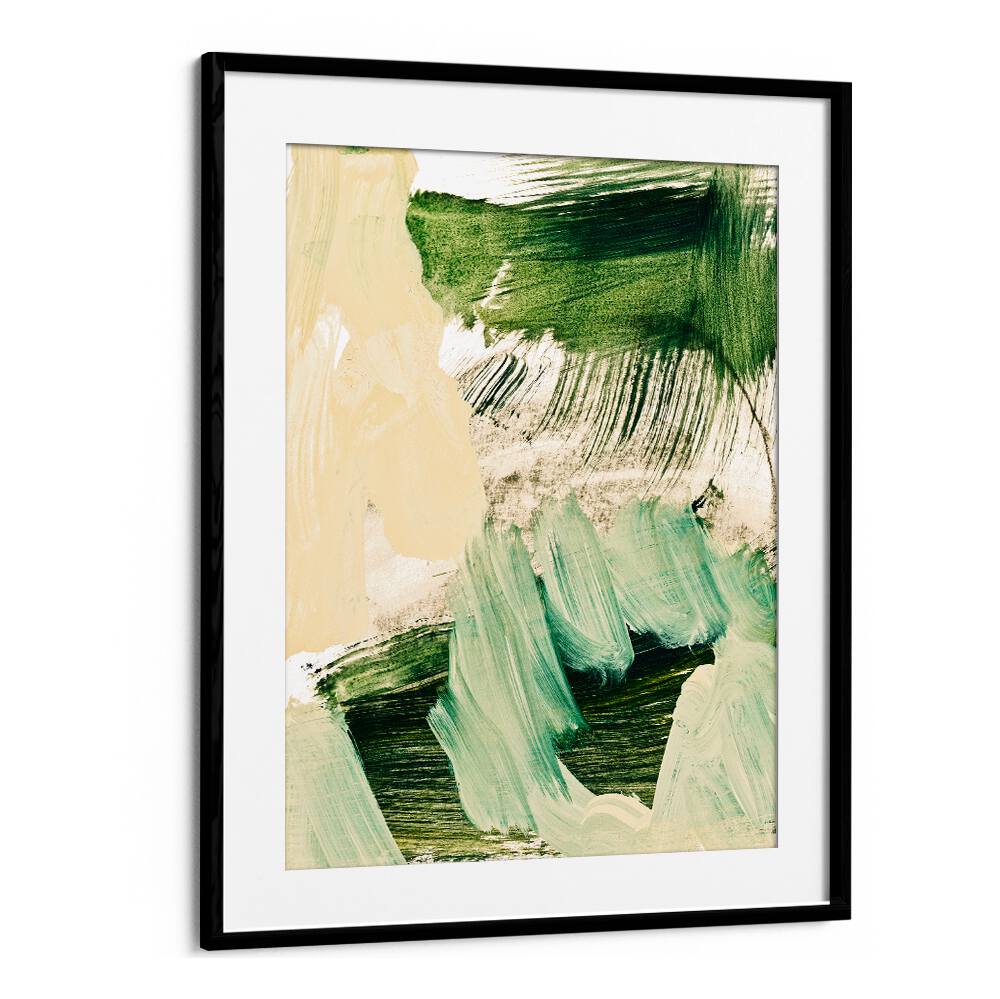 Elegant MINIMALIST PAINTING, ABSTRACT PAINTINGS featuring soft greens and creams, perfect for modern decor.