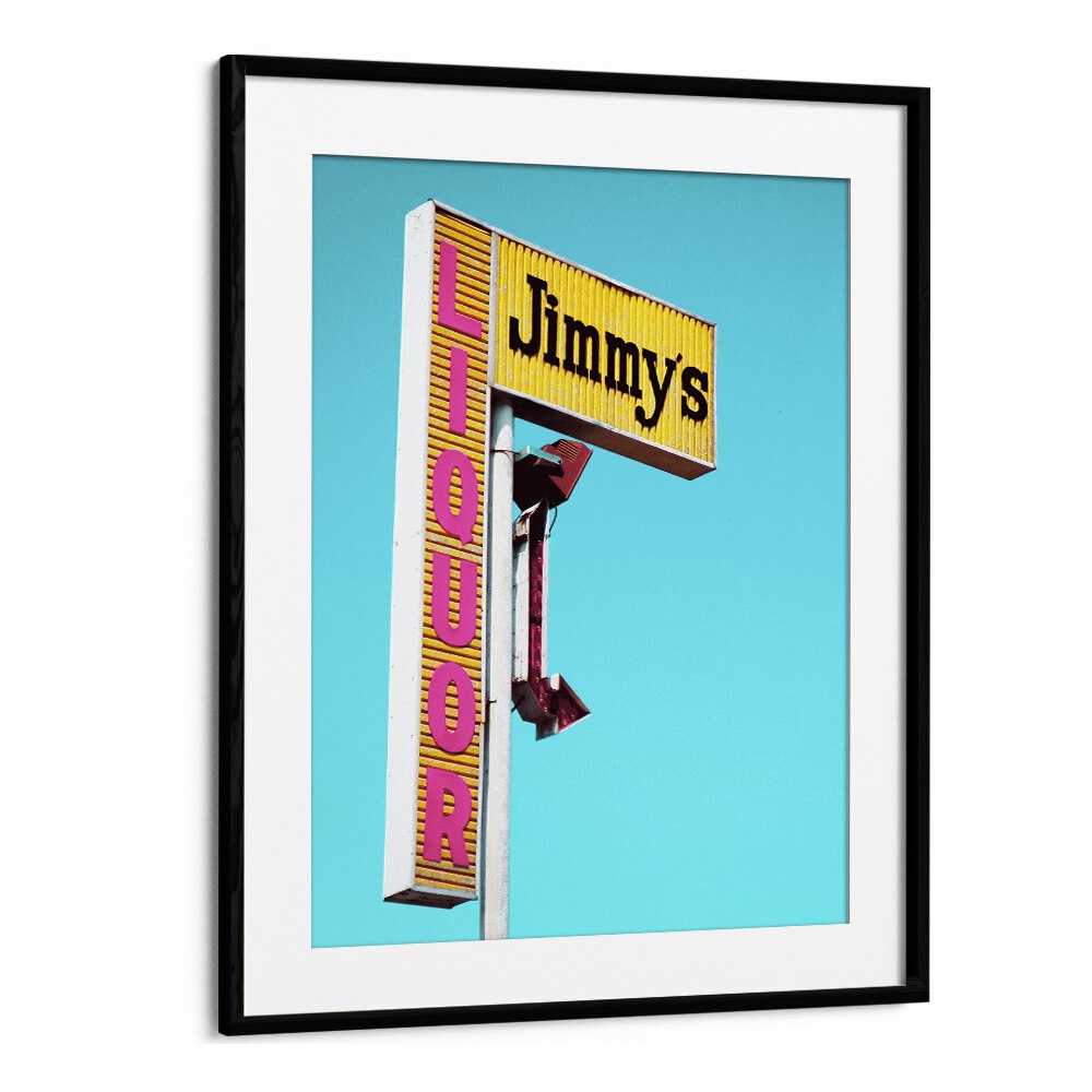 surreal painting - JIMMY'S LIQUOR SIGN by Asianmonk